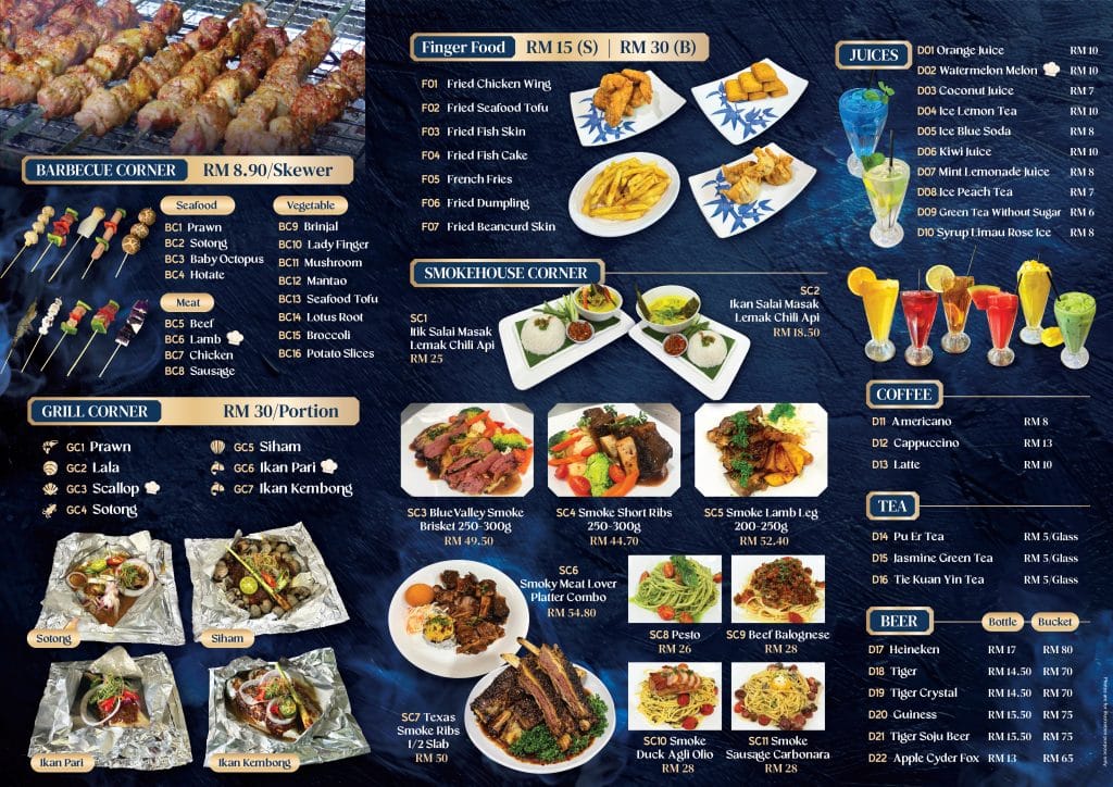 Bluevalley Smokehouse Menu 2